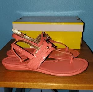 Coral sandals